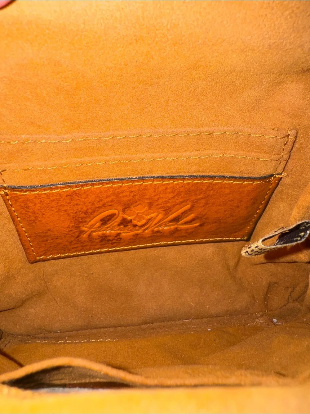 Patricia Nash Leather Kiss Lock Clutch
